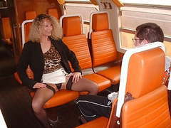 Lingerie Mania presents: Mom and virgin boy in train
