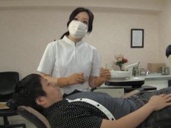 KiloLesbians presents: Naughty japanese dentist enjoys having sex with her lucky client