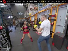 TubeWish presents: Fuck notorious canela skin as blaze in vr, Couple, Hardcore, Brunettes, Latina, Sport, Gym, Leather, Blowjob, Cowgirl, Pussy, Big Tits, Fake Tits