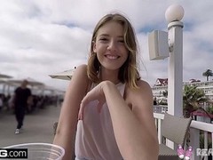 Real teens - teen pov pussy play in public