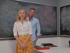 KiloVideos presents: Small boobs blondie chloe cherry enjoys getting fucked on the table, Couple, Hardcore, Teachers, Blondes, College, Skinny, Small Tits, Socks, Bra, Pussy, Asshole, Missionary, Cowgirl, Cumshot, Facial