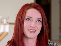 MistTube presents: Redhead avalon aries enjoys while being pleasured by her man