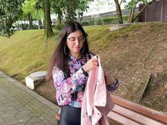 Lingerie Mania presents: Picked up a cutie on the street, fucked and cum on her glasses
