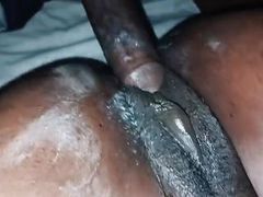 KiloLesbians presents: Black babe with a nice butt gets fucked by a huge black cock