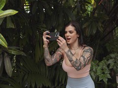Tattooed keisha grey enjoys while getting fucked by her hubby