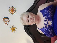 CrocoPost presents: Granny masturbating with toys