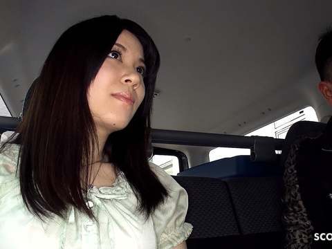 CrocoPost presents: Shy japanese teen madoka araki seduce to suck stranger cock in car