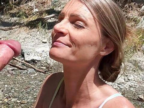KiloLesbians presents: Pov of the wife blowing me in the creek