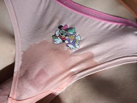 NymphoClips presents: The hottest pussy rubbing and cum on roommate's kinky panties