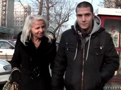 MistTube presents: Mature kissing her man in public and at home