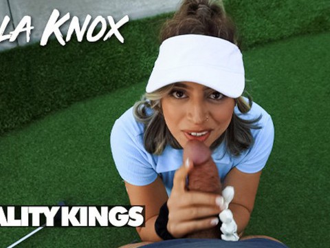 Reality kings - ella knox rewards her man for teaching her to play golf with a blowjob & a nice fuck