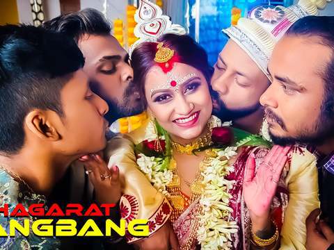 TubeWish presents: Gangbang suhagarat - besi indian wife very 1st suhagarat with four husband ( full movie )