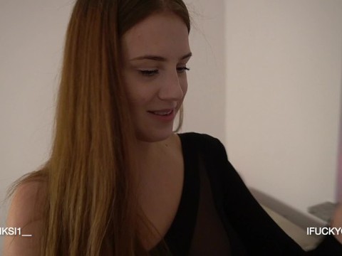 Stepsister got a dick for her birthday and an anal plug- bella crystal