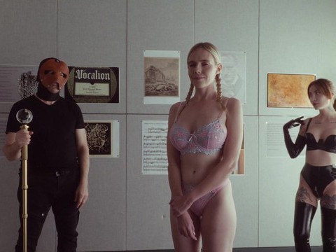 Bdsm fetish video of gorgeous filth studies v wearing lingerie
