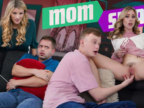 JerkMania presents: Step moms plot to get impregnated by each other's stepson in a wild orgy - momswap