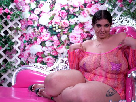 RelaXXX presents: Bbw rose d kush rides a silicon cock