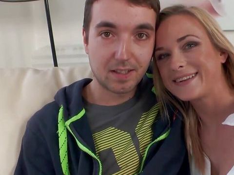 UhEbony presents: Blonde wife vinna reed fucks a stud in front of her meek husband