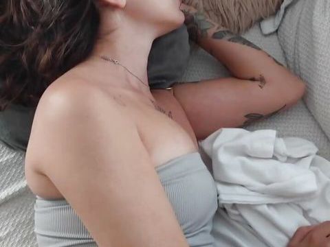 Tired girlfriend lets me fuck her on camera