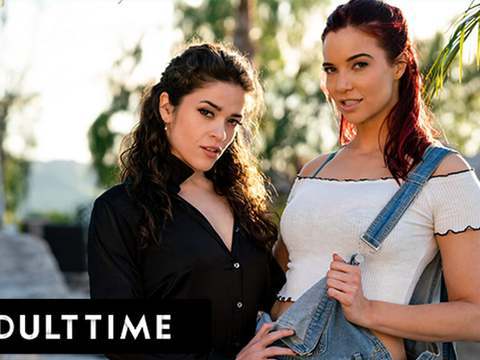 7X3.net presents: Adult time - lesbian it tech jayden cole gets pussy devoured in 69 with sexy coworker victoria voxxx