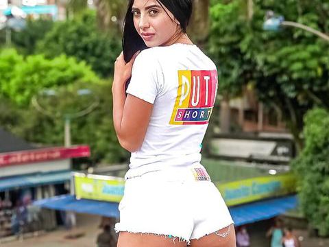 CrocoPost presents: Puti shorts - hot amateur latina mami sits on my huge dick cfnm