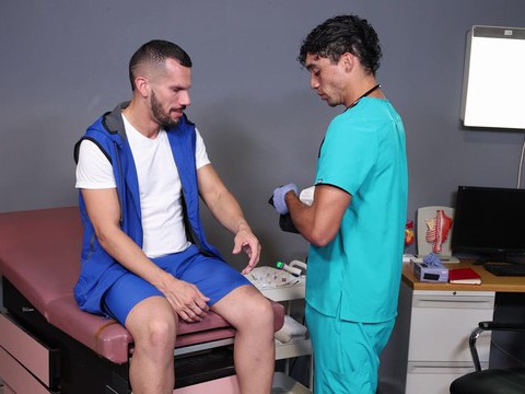 RelaXXX presents: Horny gay dude enjoys while sucking his doctor's hard dick