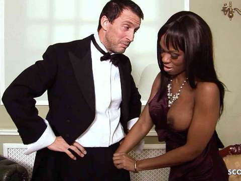 ChiliMoms presents: Big boobs black ebony goddexxx wife seduce hotel-boy to interracial cheating fuck