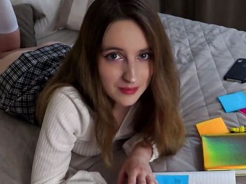 ParrotVids presents: Fucking my stepsister for bad college grades and cumming in her tight pussy - anny walker