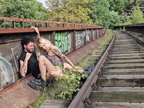 FreeKiloMovies presents: Cute emo amateurs have adventurous outdoor sex