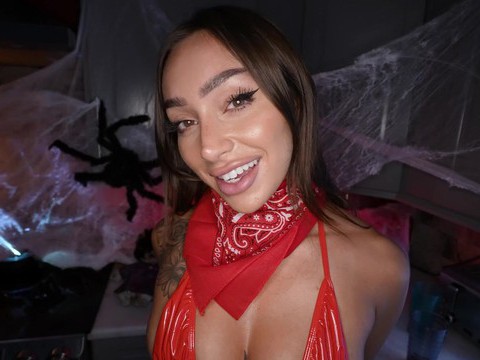 ChiliMom presents: Tattooed sisi rose wearing red lingerie gets fucked hard