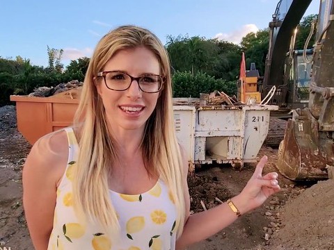 Find-Best-Hardcore.com presents: Outdoors video of sexy blonde wife cory chase with glasses