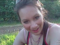 VidsPlus presents: Fooling around in the grass with his girlfriend
