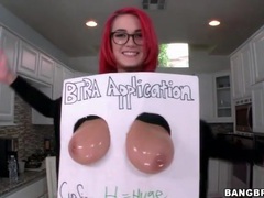 AlphaErotic presents: Voluptuous redhead has gorgeous big tits