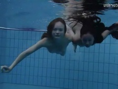 Teens look beautiful swimming in the nude
