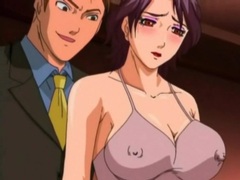 KiloLesbians presents: Business men fuck a busty anime prostitute