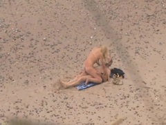 Lingerie Mania presents: Babe with tan lines sits on a dick on the beach