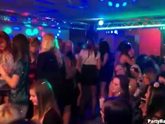 Many hot sluts dance at the night club