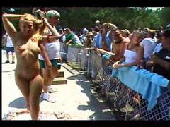 AlphaErotic presents: Chicks nude at a great outdoor party