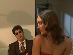 ChiliMovies presents: Girl in sparkly red dress having sex