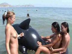 FreeKiloMovies presents: Come to the nude beach and see babes