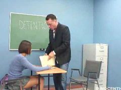AlphaErotic presents: Girl in a sweater gets fucked at detention