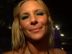 DirtySexNet presents: Sexy blonde amateur in tiny bikini teases