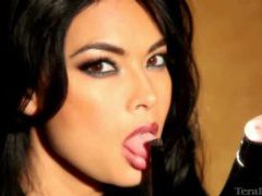 TubeBigCock presents: Tera patrick sexy in a black lace blouse
