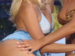 UhEbony presents: Hot blonde bikini sluts finger and toy outdoors