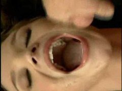 LovelyClips presents: Lots of guys shoot cum on her body