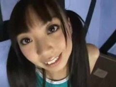 NymphoClips presents: Cute japanese teen in a swimsuit