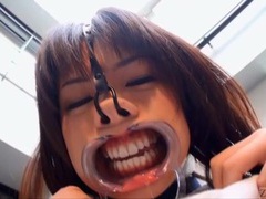 TubeWish presents: Subtitled weird japanese face destruction shaved schoolgirl