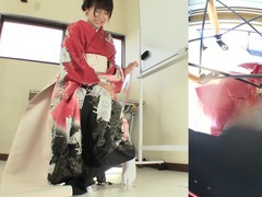 RelaXXX presents: Subtitled japanese kimono pee desperation failure in hd